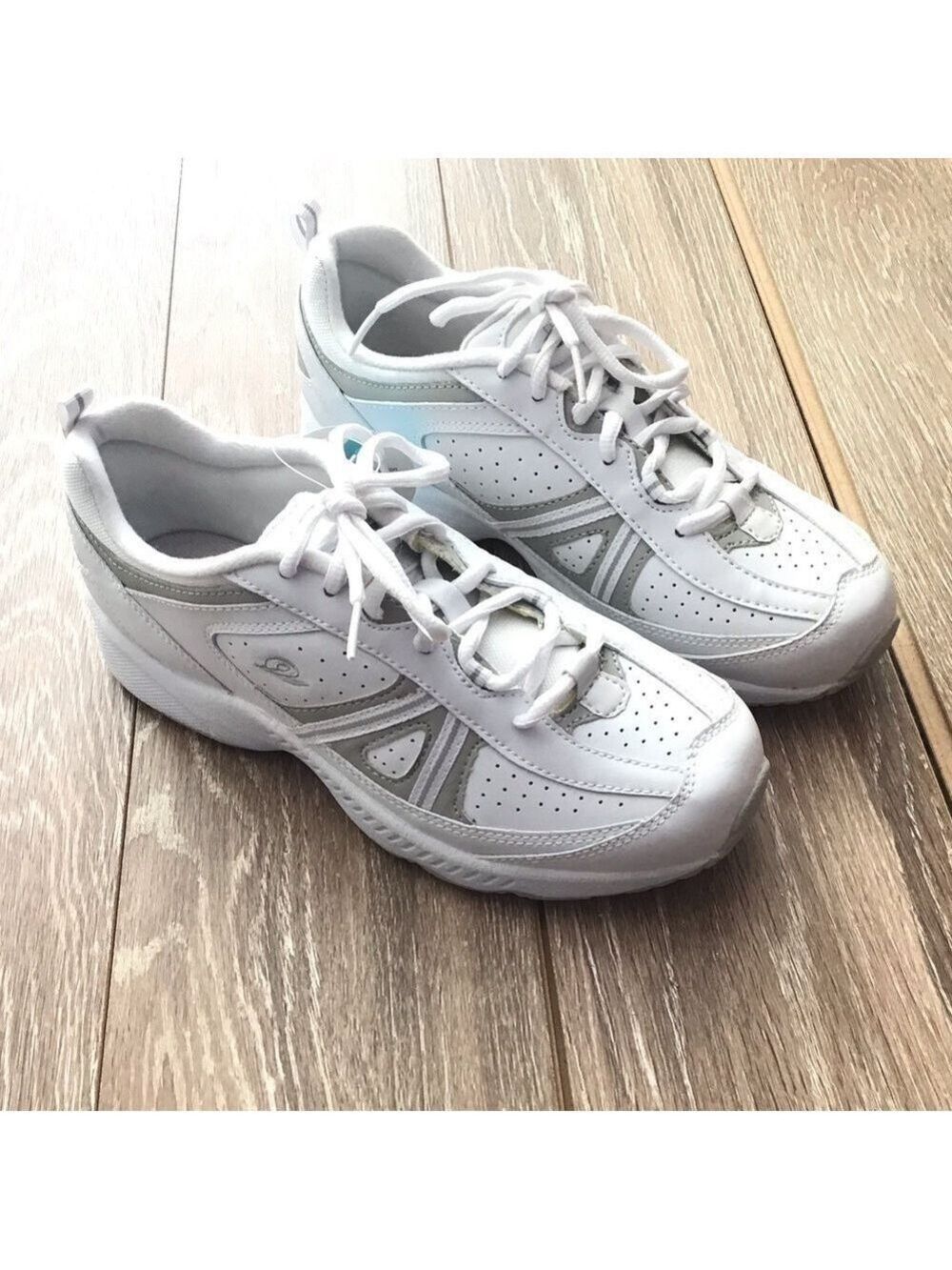 Easy Spirit Leather Walking Shoes White Size 7